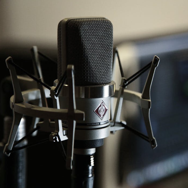 Voice Over Microphone Graphic
